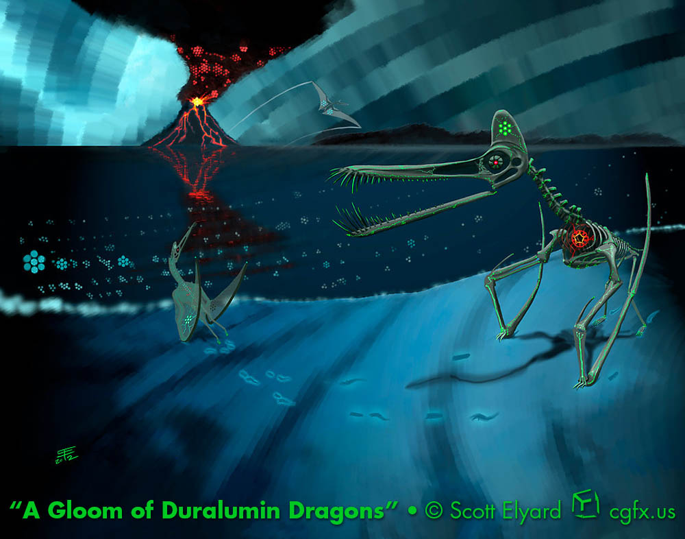 A Gloom of Duralumin Dragons: electrotiki forms of Guidraco