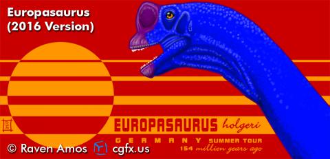 A Design By Humans exclusive version of my 2011 Europasaurus portrait.